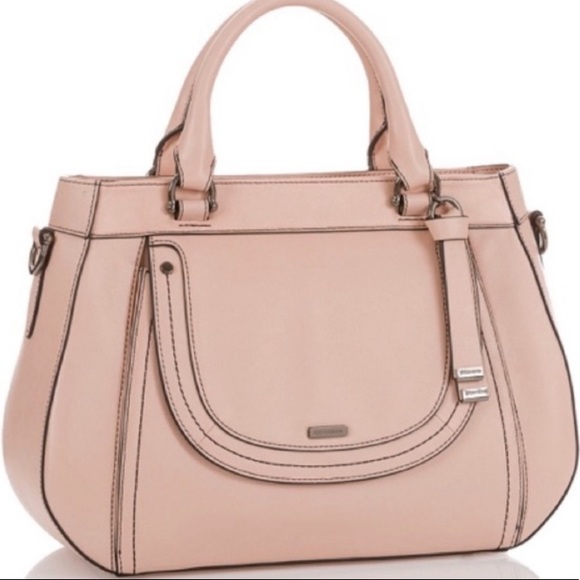 😎 BRAHMIN Raelynn Blossom Pink Galveston Satchel NWT $345 - Picture 2 of 13